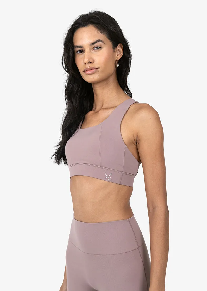 Elevate Life Crossback Bra Praline