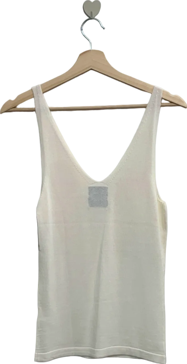 Fig & Basil White Tank Top UK 10