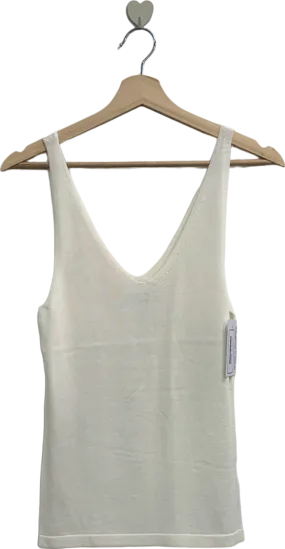 Fig & Basil White Tank Top UK 10