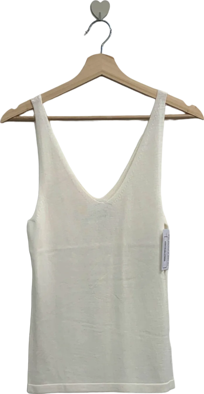 Fig & Basil White Tank Top UK 10