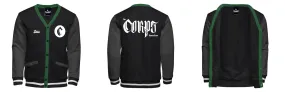 Fleece Varsity Cardigan With No Lining