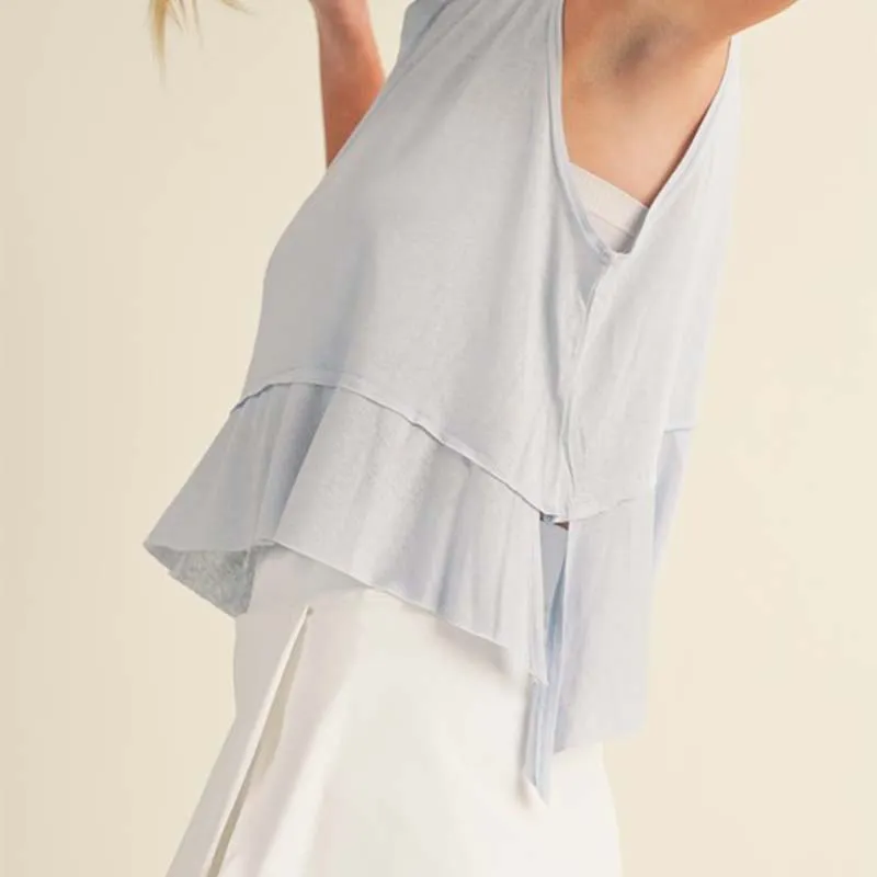 Flowy Tank with Ruffle Bottom