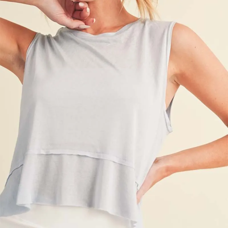 Flowy Tank with Ruffle Bottom