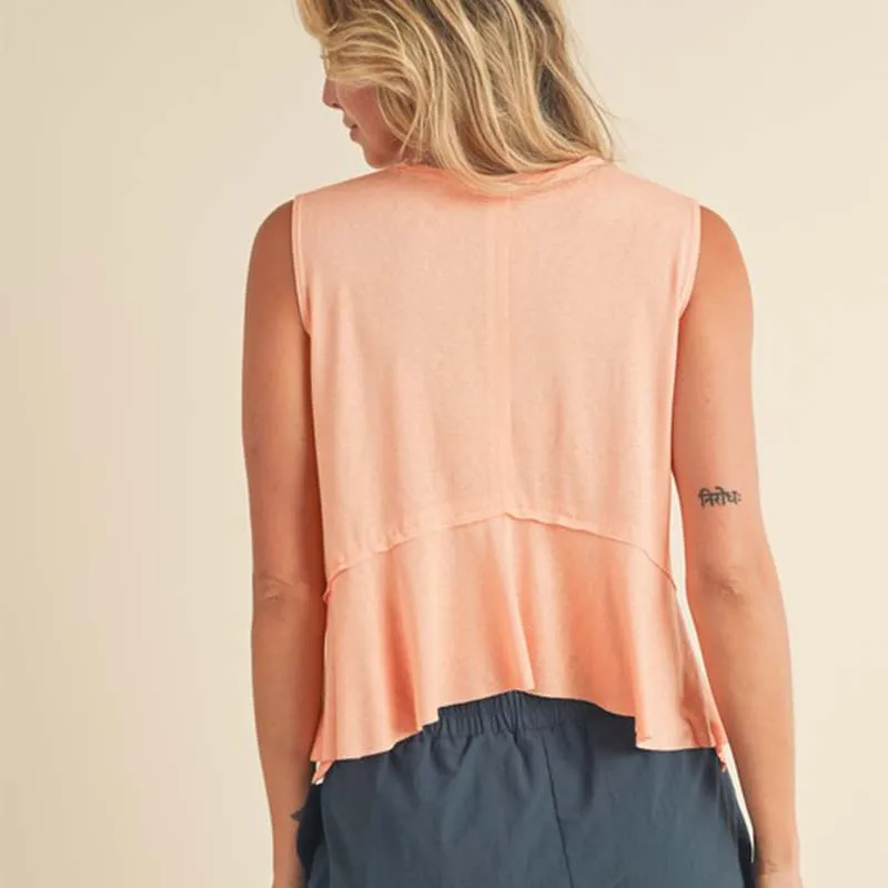 Flowy Tank with Ruffle Bottom