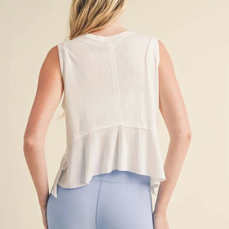 Flowy Tank with Ruffle Bottom