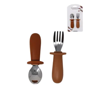 Fork & Spoon Set | Terracotta & Ginger