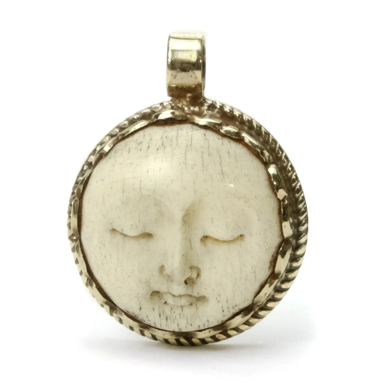 Full Moon Bone Pendant # 52 - 2