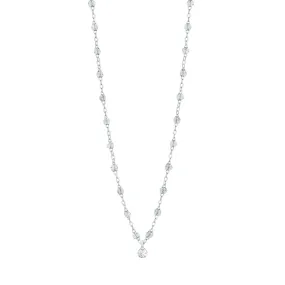 Gigi Supreme Classic 1 Diamond Necklace, Sparkle, White Gold, 16.5"