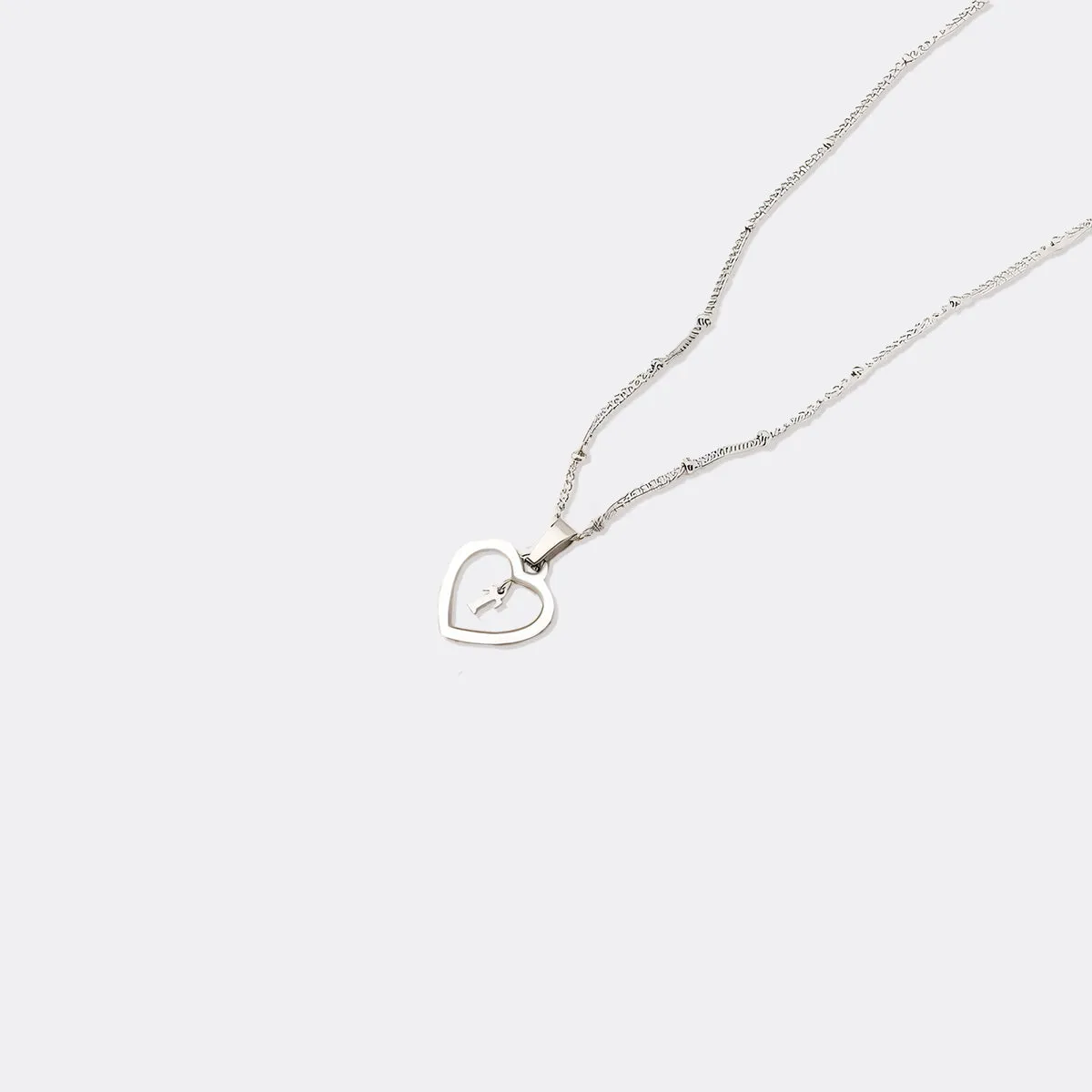 Heart Initial Necklace