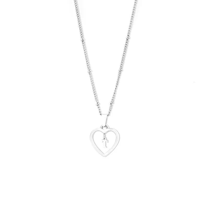 Heart Initial Necklace