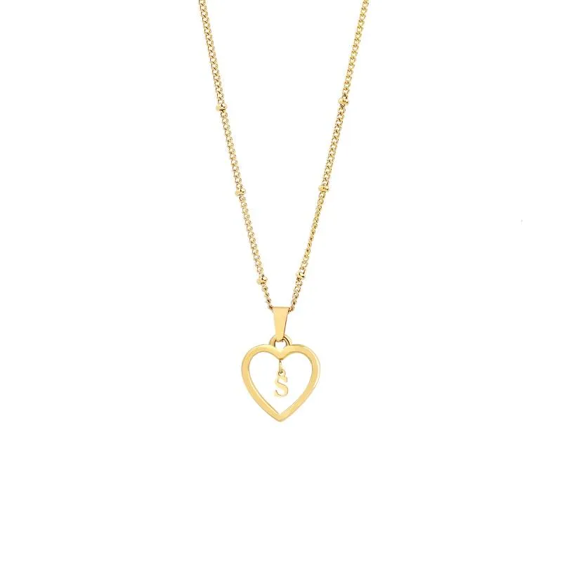 Heart Initial Necklace