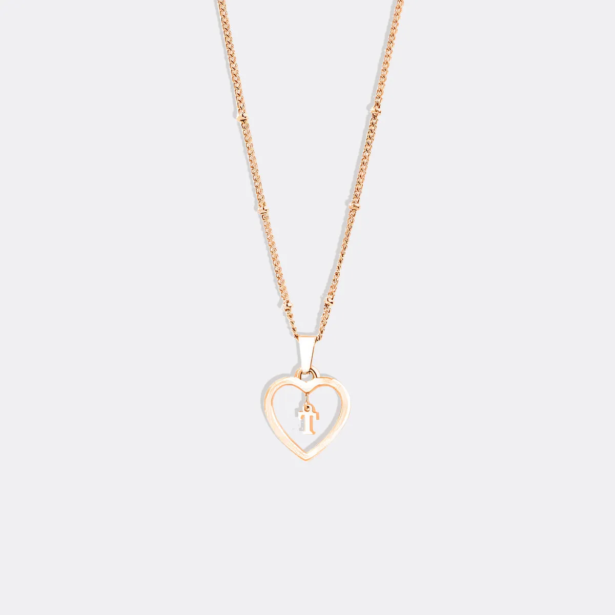 Heart Initial Necklace