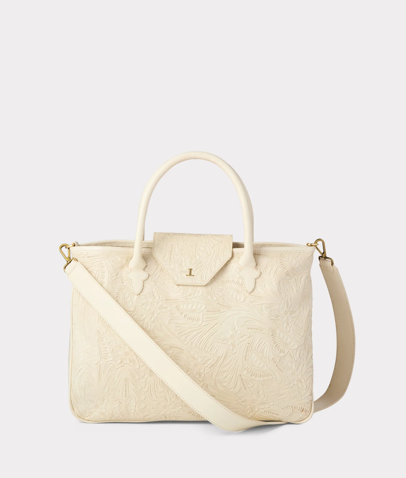 Intagliare Travel Tote :: Glitz Cream