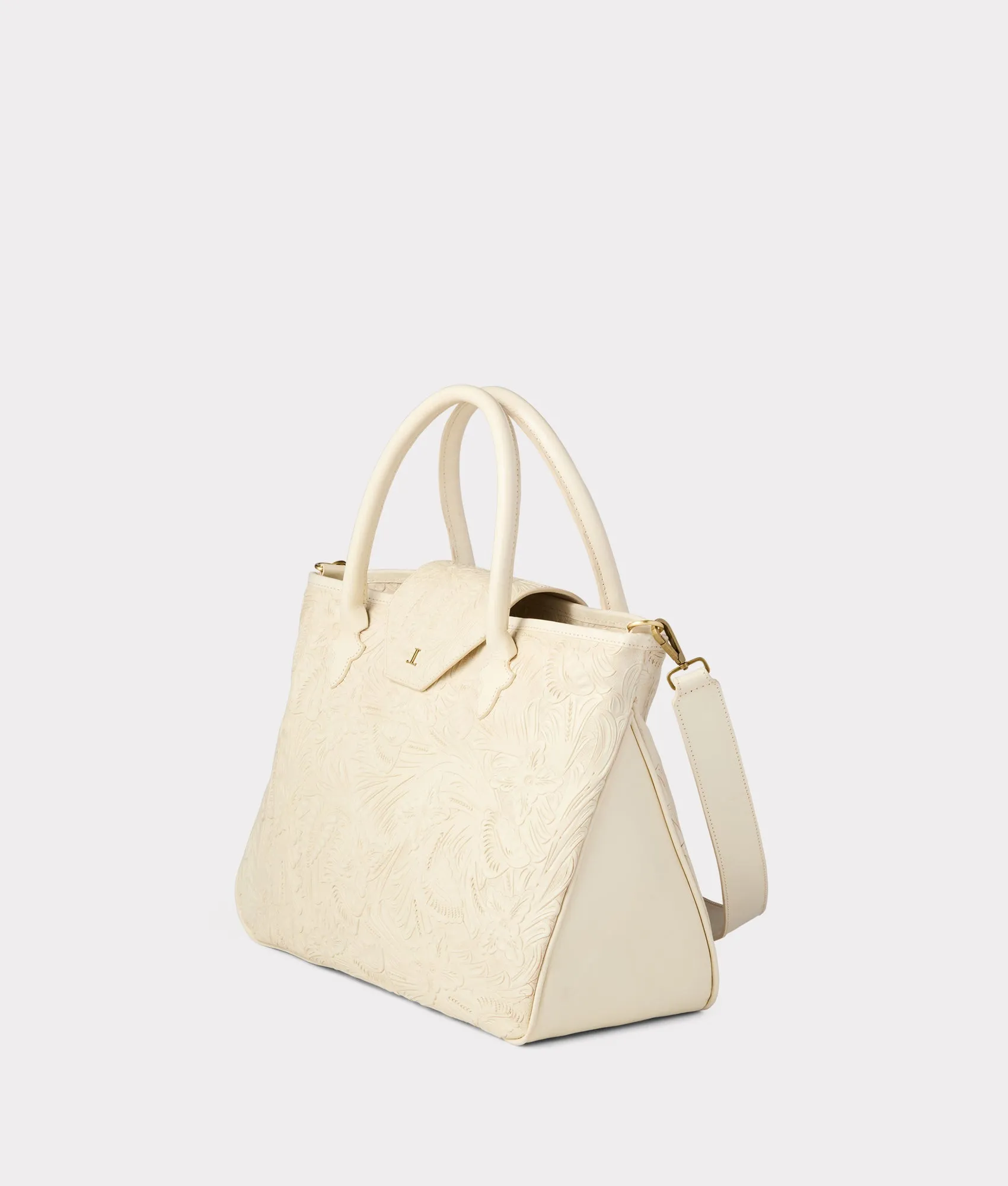 Intagliare Travel Tote :: Glitz Cream