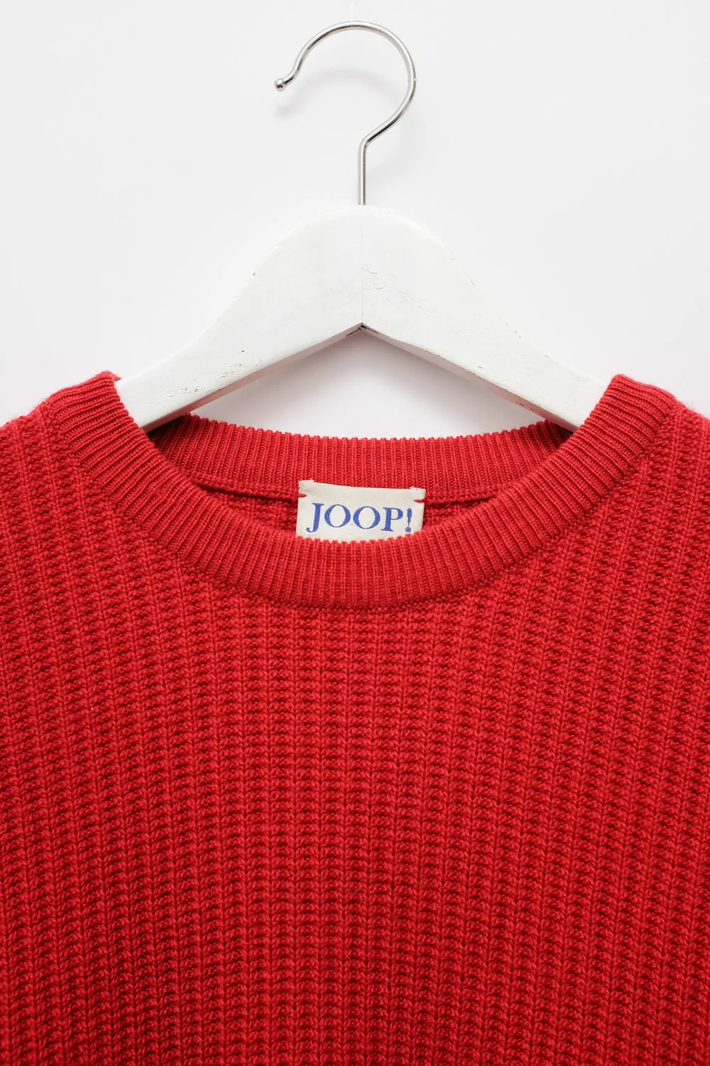 JOOP RED WOOL VINTAGE SWEATER