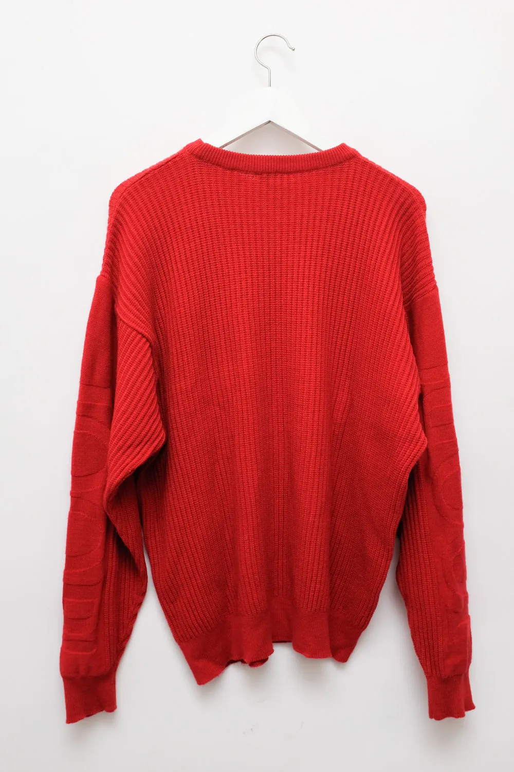 JOOP RED WOOL VINTAGE SWEATER