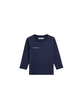 Kids' 365 Long Sleeve T-shirt—navy blue