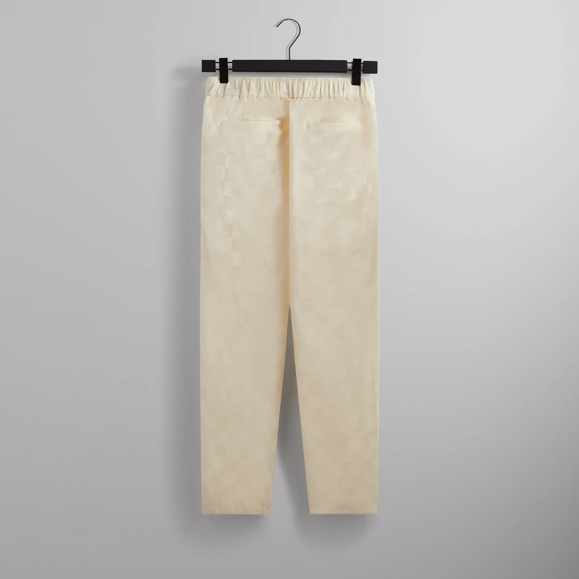 Kith Checkered Satin Davon Pant - Sandrift