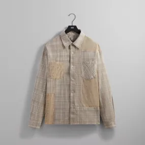 Kith Patchwork Jaydin Buttondown Shirt - Sediment