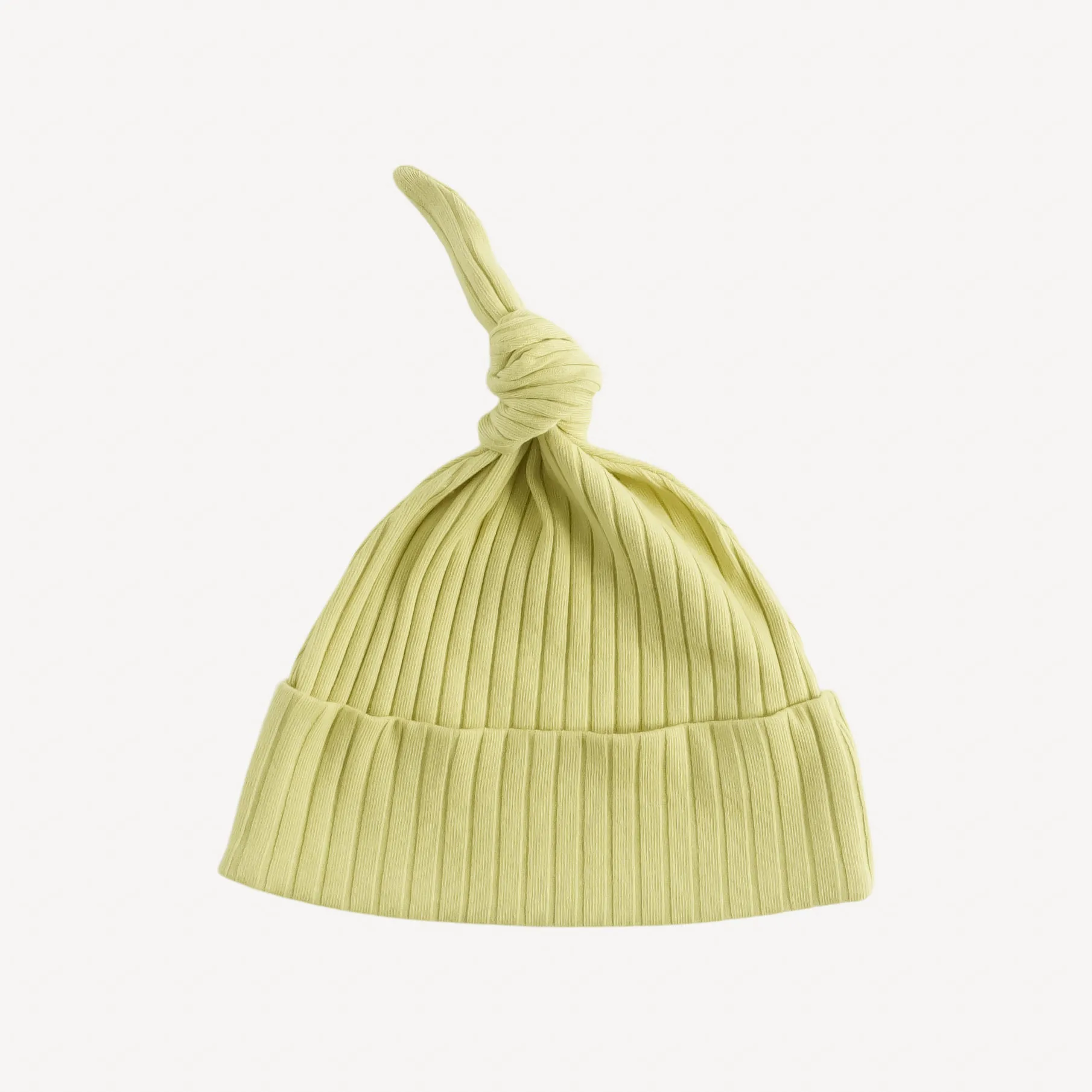 knot hat | shadow green | organic cotton wide rib