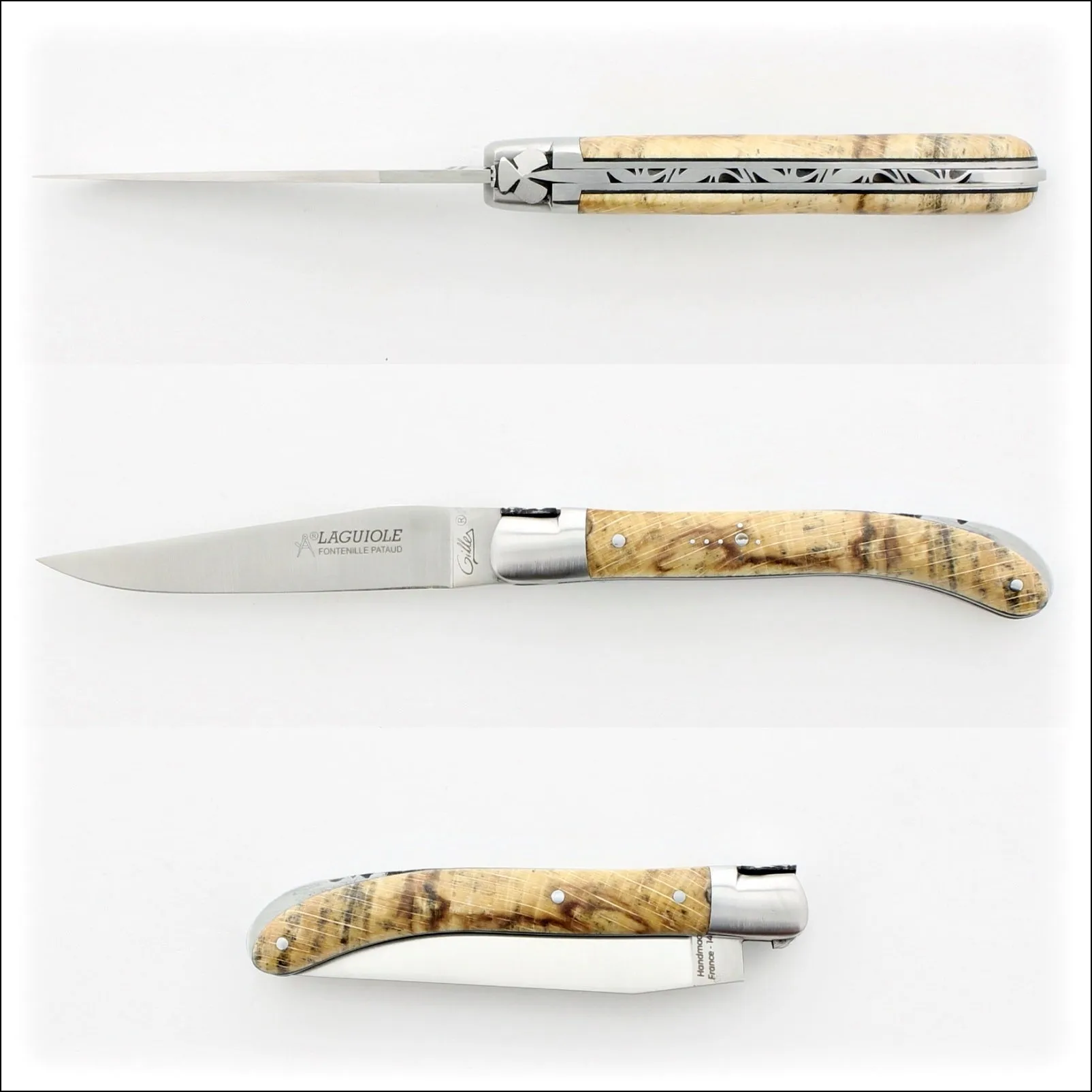 Laguiole Le Pocket Classic Burled Beech End Grain