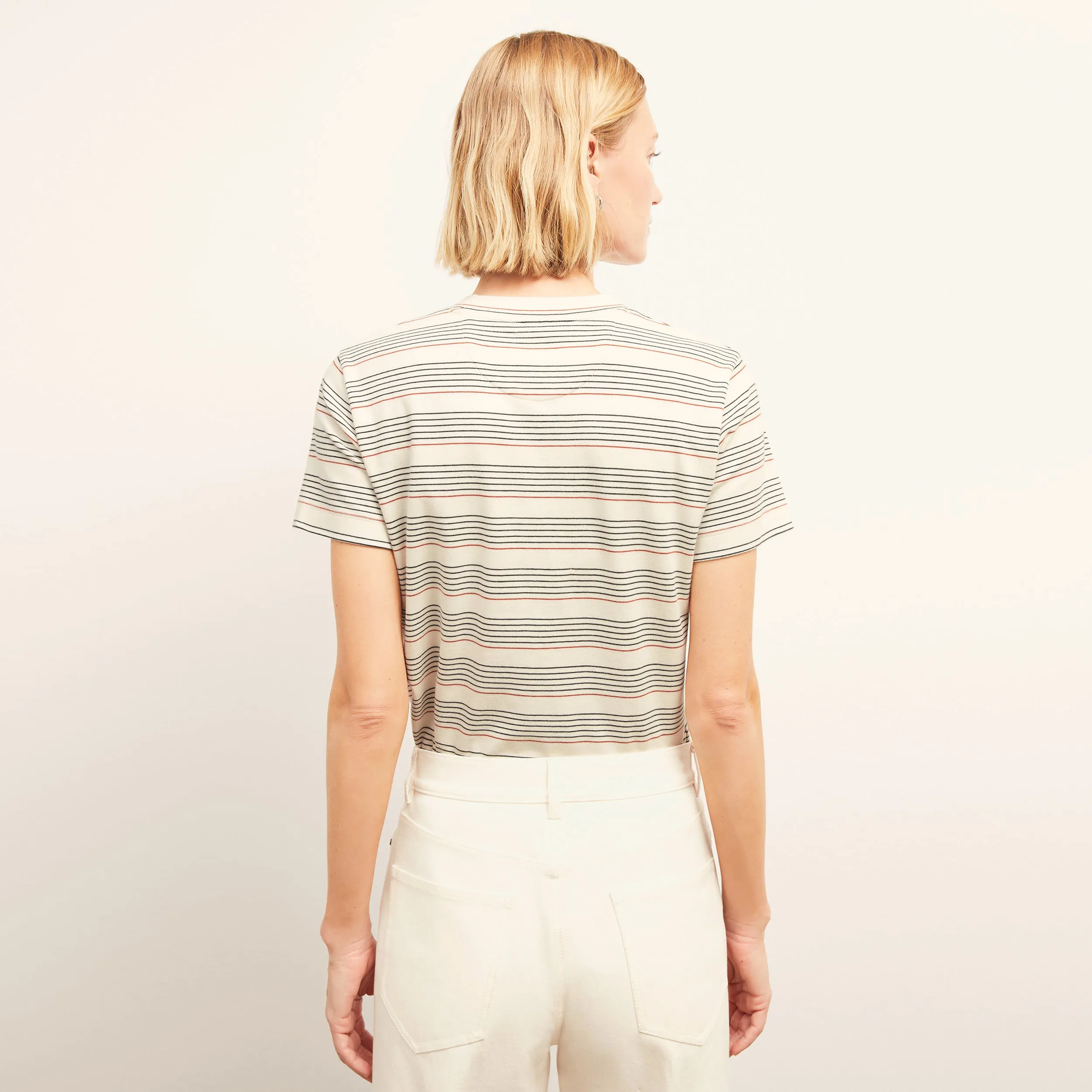 Leslie T-Shirt - Organic Pima Cotton :: Signature Stripe