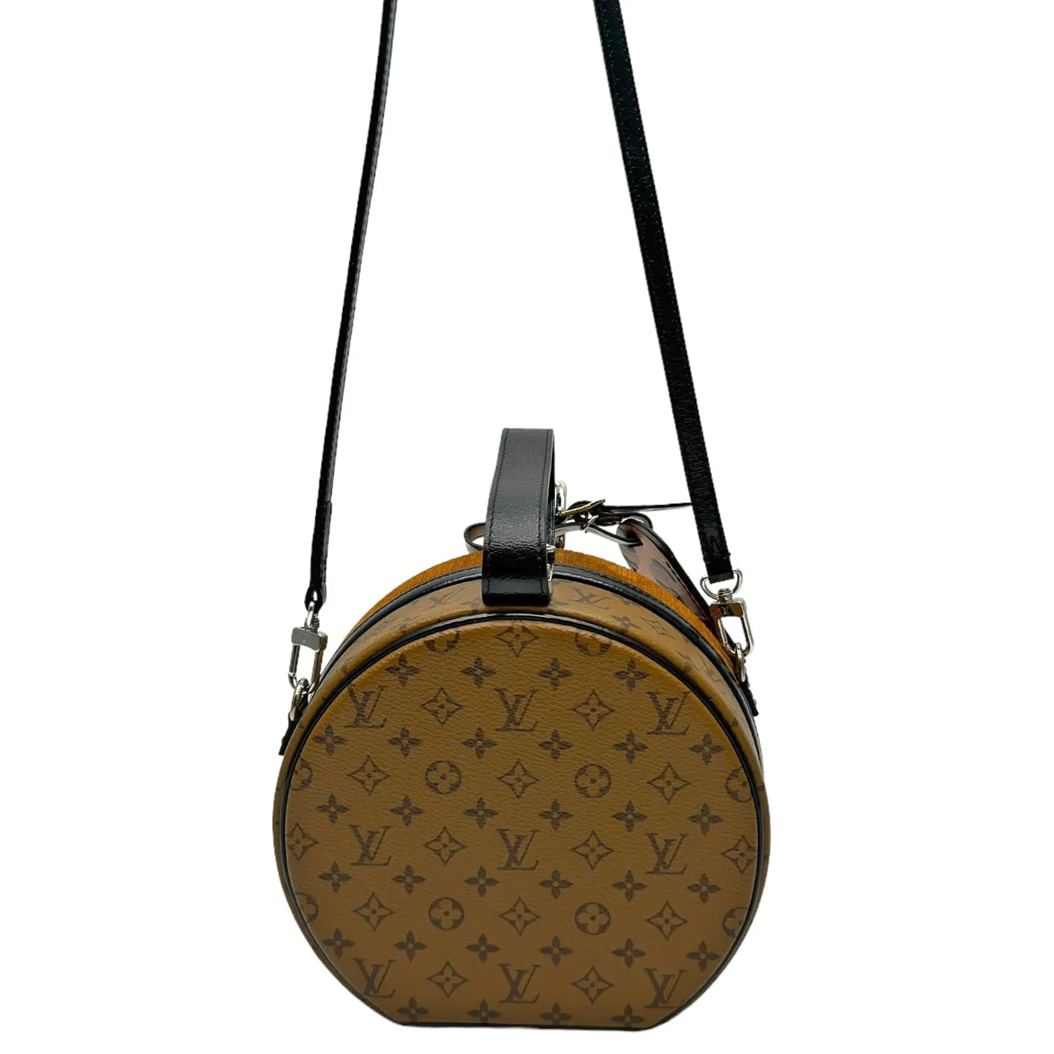 LOUIS VUITTON Reverse Monogram Leopard Petite Boite Chapeau - Brown New w/Tags