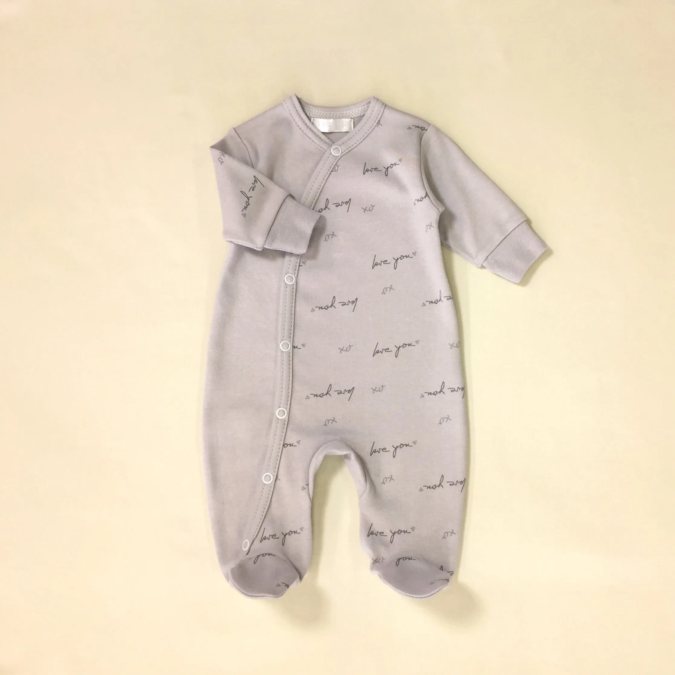 Love You ♥ Grey Layette Set