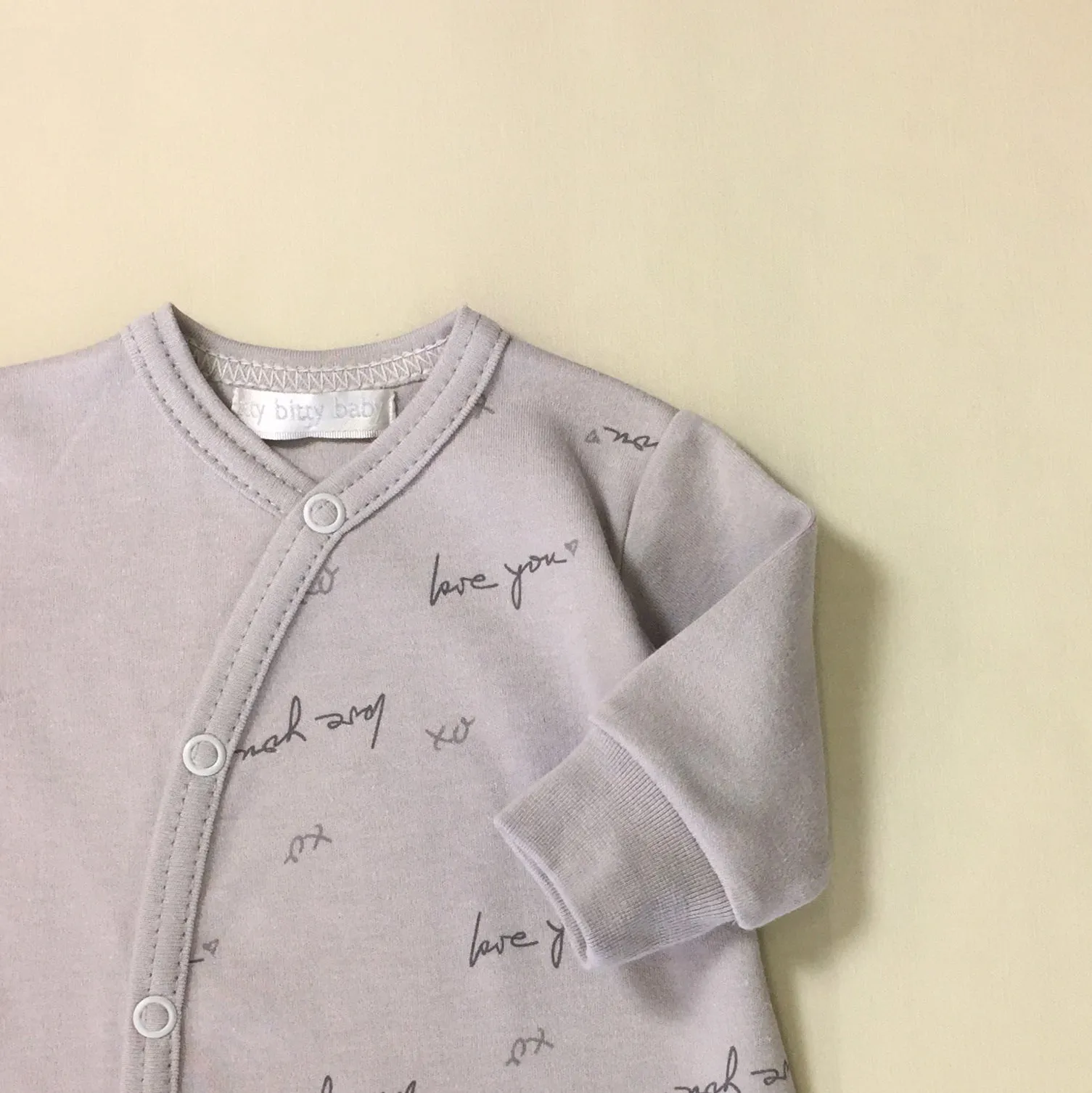 Love You ♥ Grey Layette Set