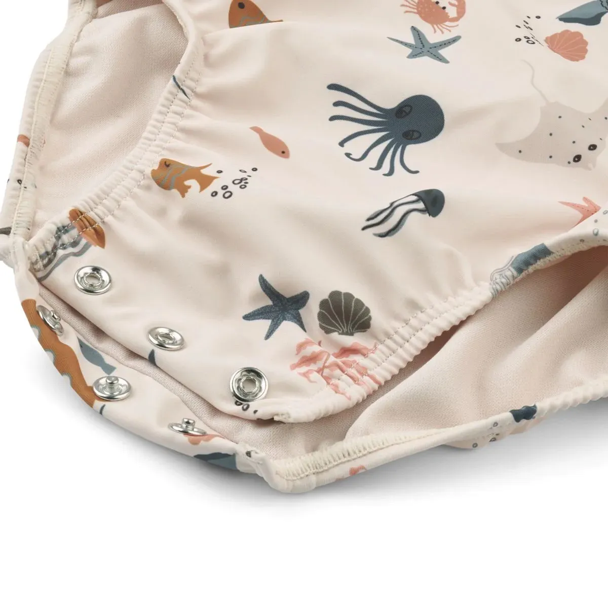 Maxime Baby Swimsuit - Sea Creature / Sandy