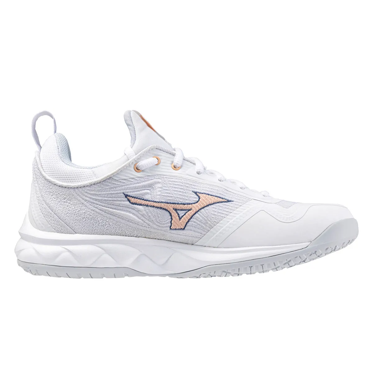 MIZUNO WAVE LUMINOUS 2 WOMENS | WHITE/NAVY PEONY/PEACH