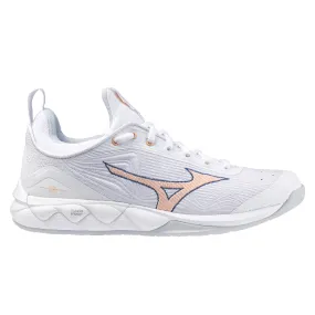 MIZUNO WAVE LUMINOUS 2 WOMENS | WHITE/NAVY PEONY/PEACH