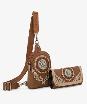 Montana West  Concho Cut-out Sling Bag Purse