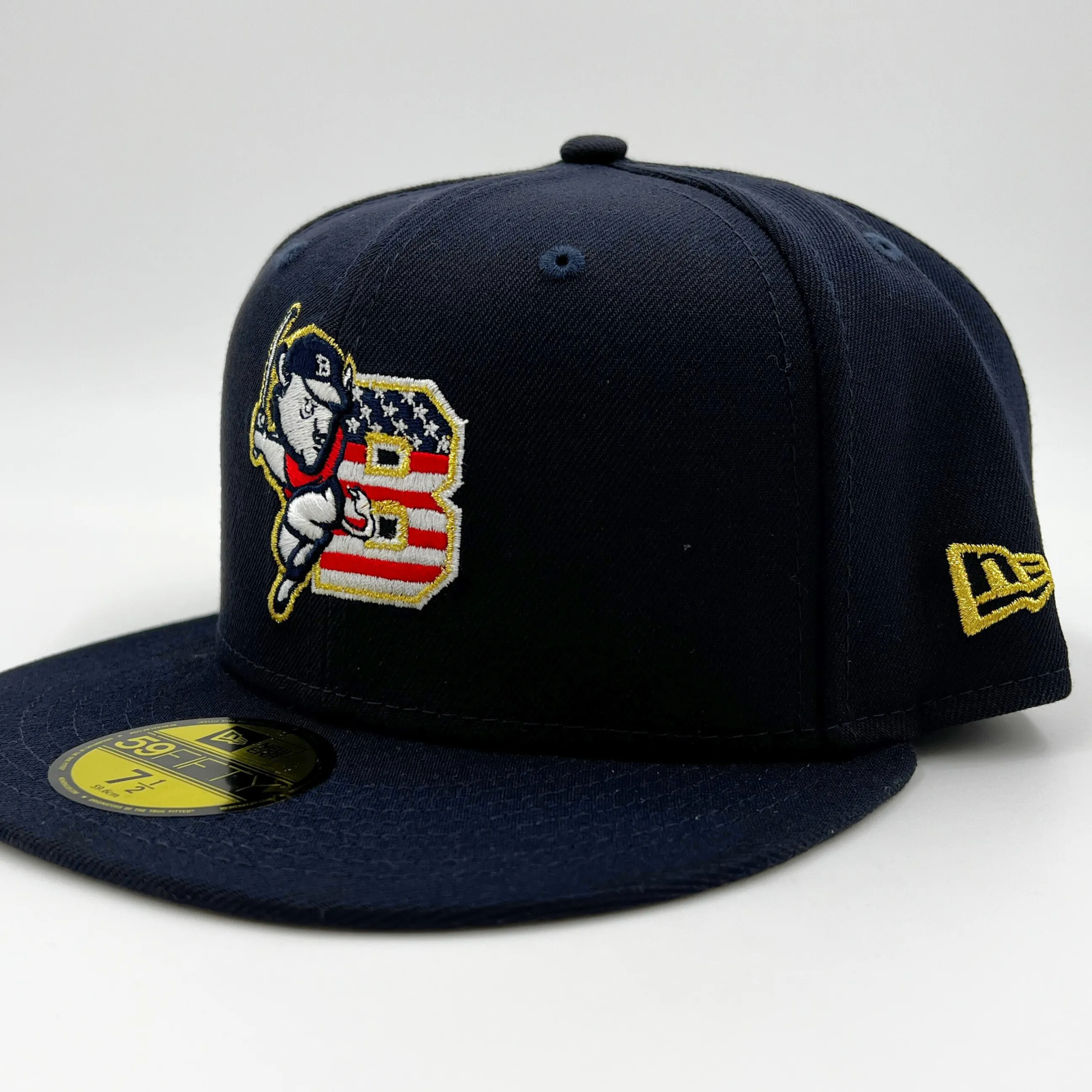 New Era Buffalo Bisons Stars & Stripes Navy Fitted Hat