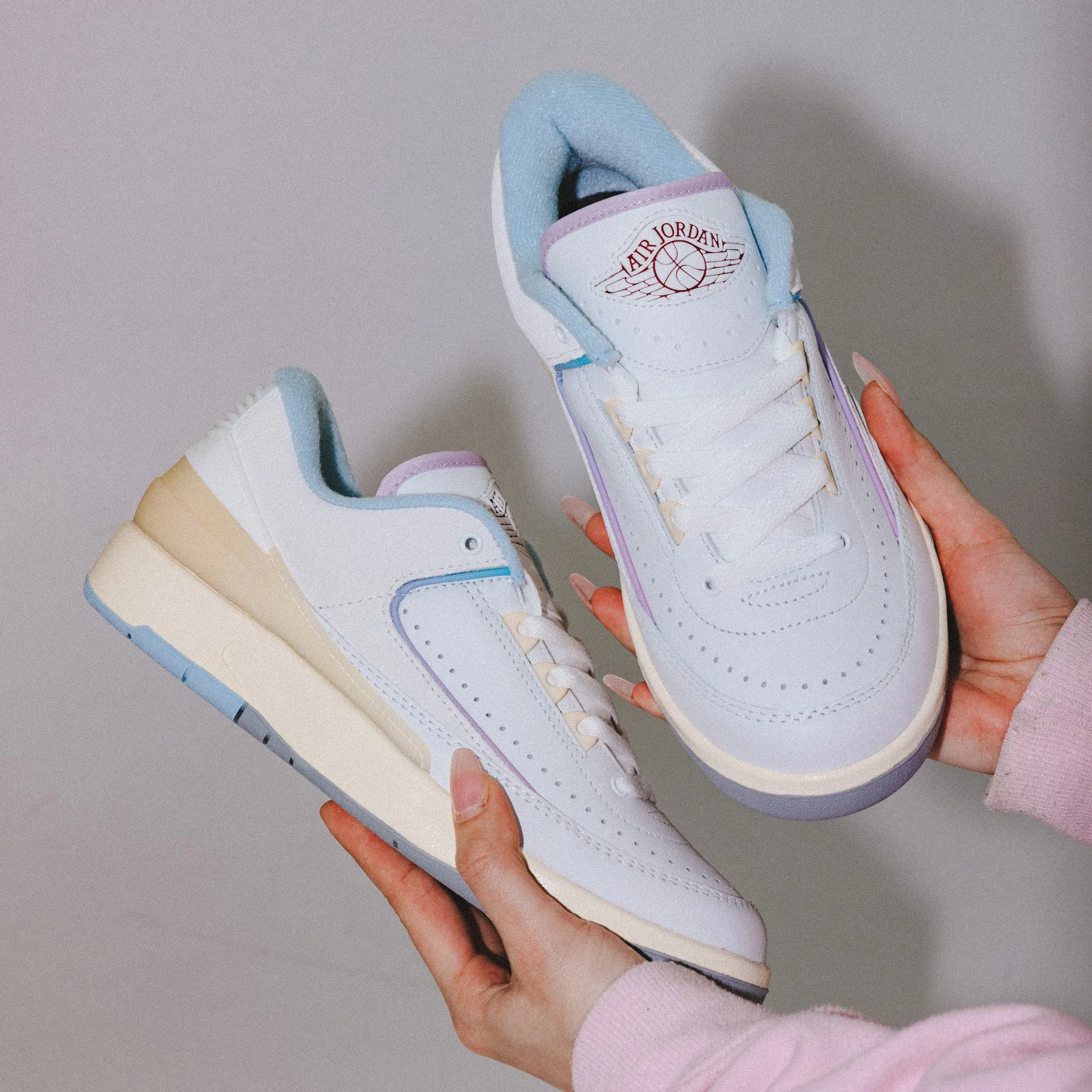 Nike Woman's Air Jordan Retro 2 Low "Summit White & Ice Blue" DX4401-146