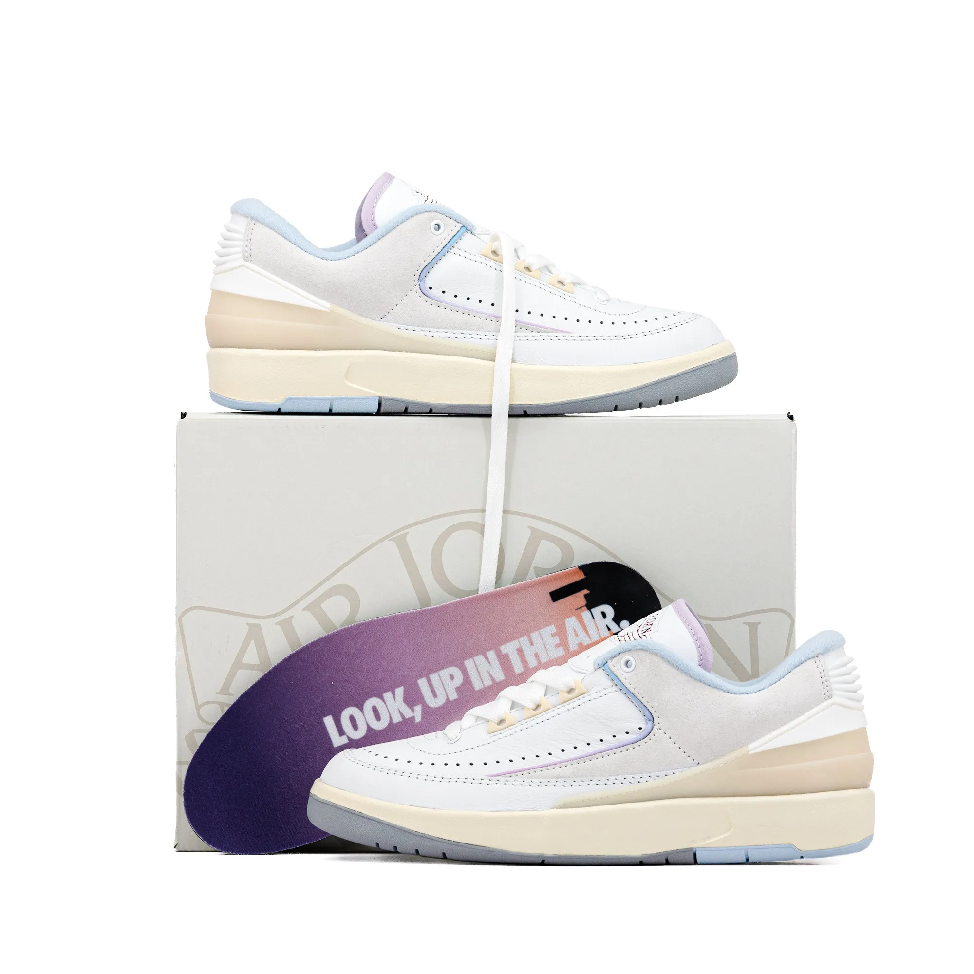 Nike Woman's Air Jordan Retro 2 Low "Summit White & Ice Blue" DX4401-146