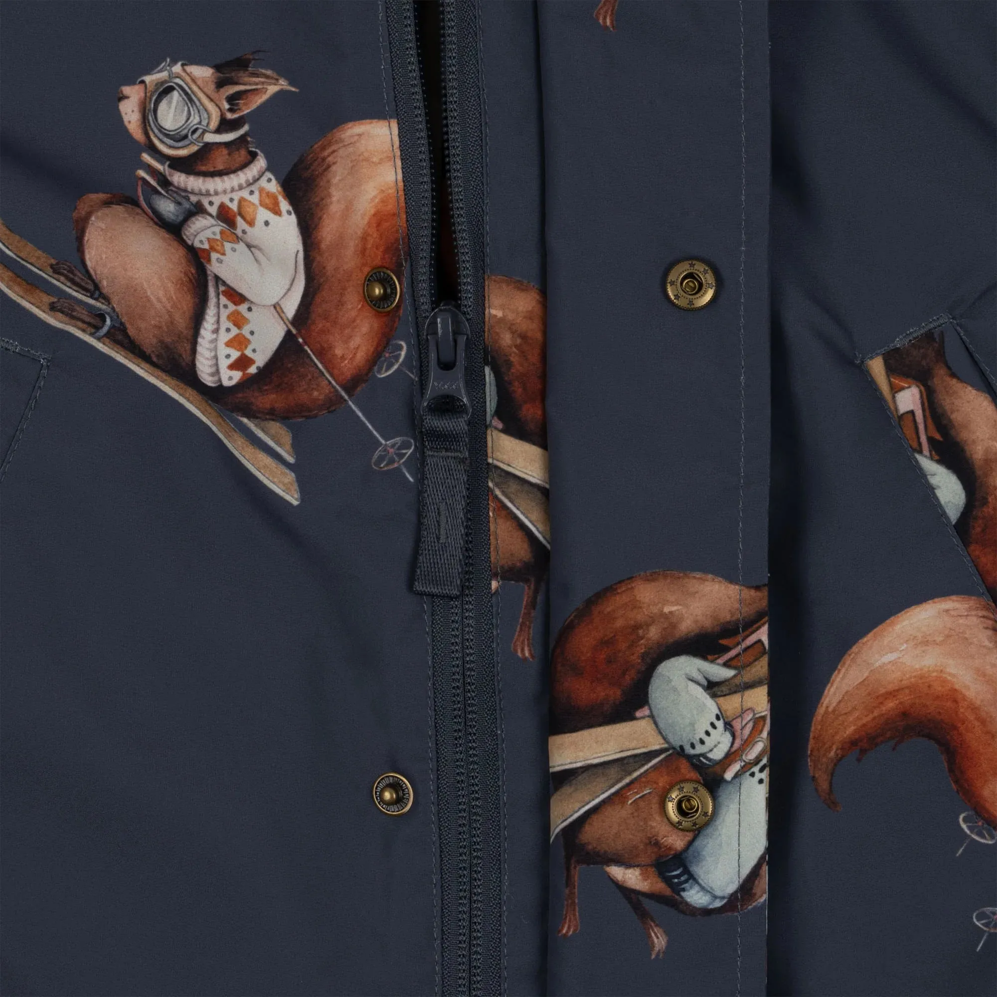 Nohr snowsuit print - Val dIsere blue