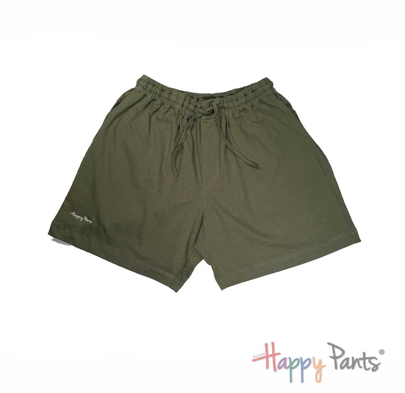 Olive Green Plain Classic Shorts