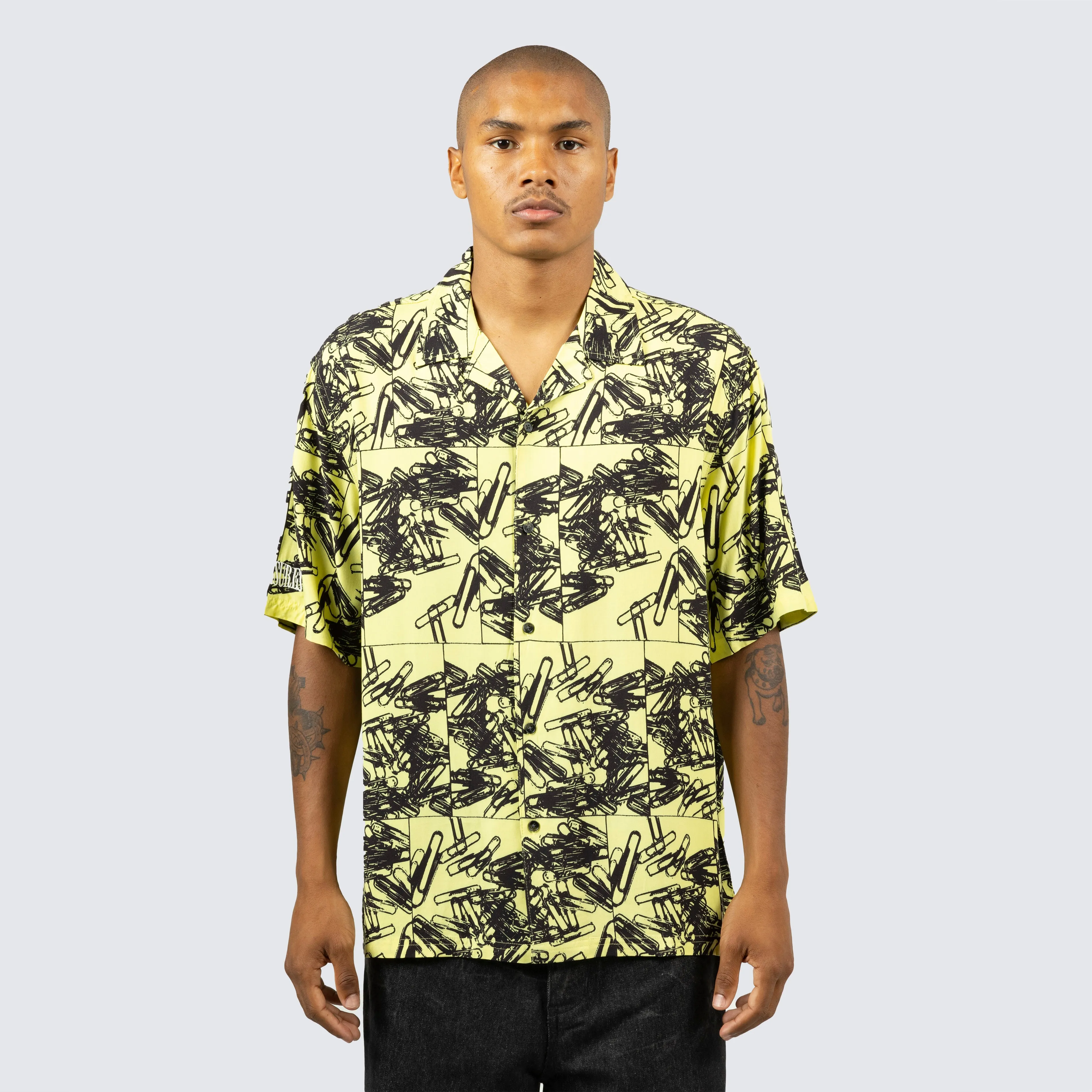 Pleasures Clips Button Down SS Woven Shirt