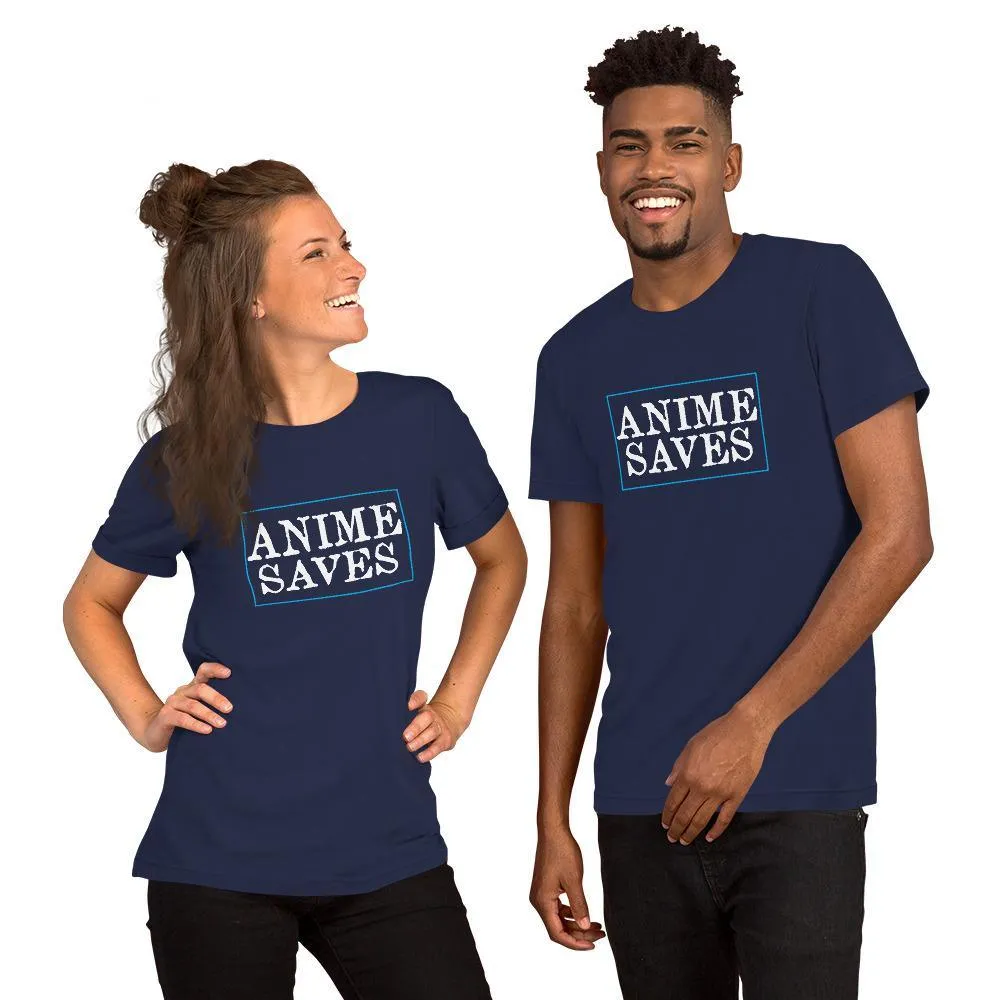 "Anime Saves" Short-Sleeve Unisex T-Shirt