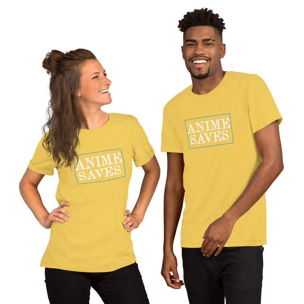 "Anime Saves" Short-Sleeve Unisex T-Shirt