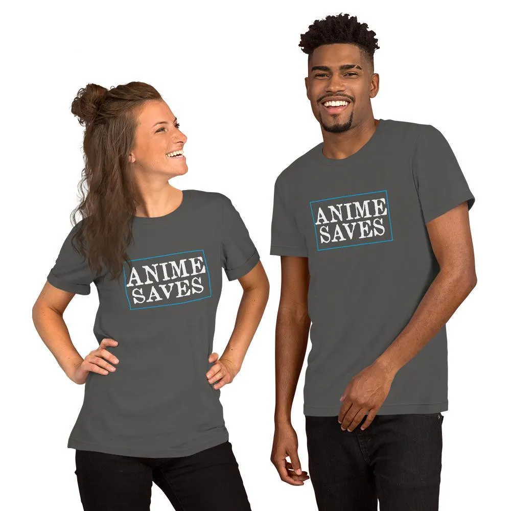 "Anime Saves" Short-Sleeve Unisex T-Shirt