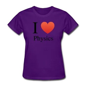 "I ♥ Physics" (black) - Women's T-Shirt