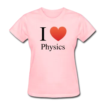 "I ♥ Physics" (black) - Women's T-Shirt