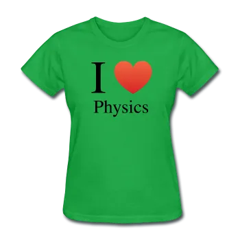 "I ♥ Physics" (black) - Women's T-Shirt