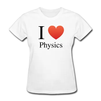 "I ♥ Physics" (black) - Women's T-Shirt