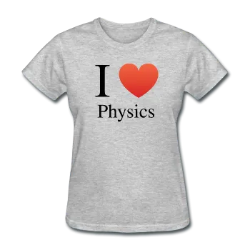 "I ♥ Physics" (black) - Women's T-Shirt