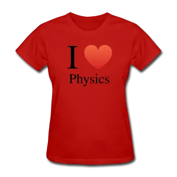 "I ♥ Physics" (black) - Women's T-Shirt