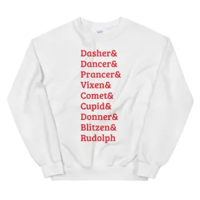 Reindeer Names Sweatshirt