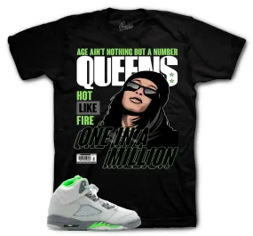 Retro 5 Green Bean Queens Shirt